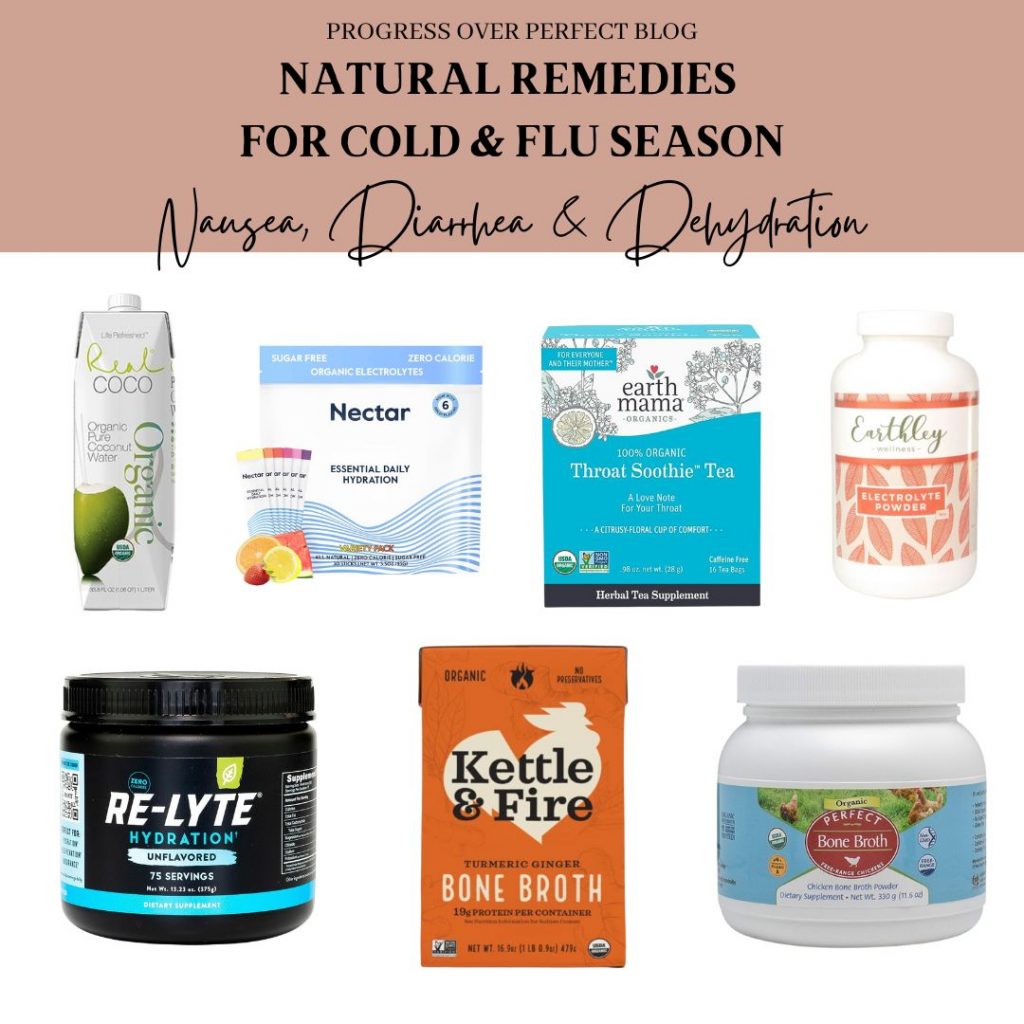 Natural Remedies for cold & flu for nausea, diarrhea & dehydration